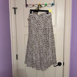 Leopard Print Maxi Skirt